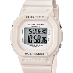 DIGITEC BDG-7024T White Digital Rubber Strap