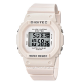 DIGITEC BDG-7024T White Digital Rubber Strap