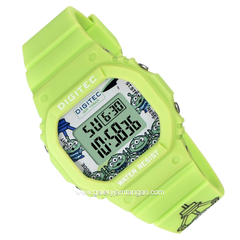 DIGITEC BDG-7100T-PX Full Green Digital Rubber Strap