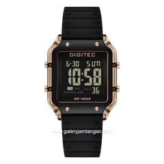 DIGITEC BDG-7133T Black Rosegold Digital Rubber Strap