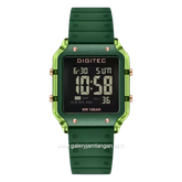 DIGITEC BDG-7133T Green Digital Rubber Strap
