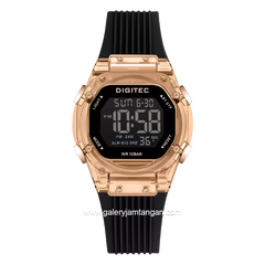 DIGITEC BDG-7208T Black Rosegold Digital Rubber Strap