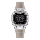 DIGITEC BDG-7208T Grey Digital Rubber Strap