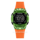 DIGITEC BDG-7208T Orange Green Digital Rubber Strap