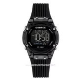DIGITEC BDG-7208T Full Black Digital Rubber Strap