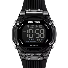 DIGITEC BDG-7208T Full Black Digital Rubber Strap