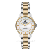 Beverly Hills Polo Club BP3241X.220 Silver Combinasi Gold Diamond Stainless Steel