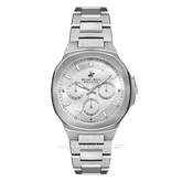 Beverly Hills Polo Club BP3275X.330 Full Silver Stainless Steel Multifunction