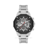 Beverly Hills Polo Club BP3625X.350 Silver Dial Black Stainless Steel