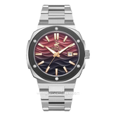 Beverly Hills Polo Club BP3655X.380 Silver Black Stainless Steel