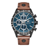 Beverly Hills Polo Club BP3659X.692 Brown Black Dial Blue Leather Strap