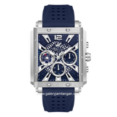 BEVERLY HILLS POLO CLUB BP3661X.399 Navy Silver Rubber Strap