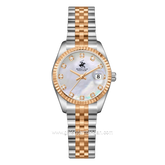 BEVERLY HILLS POLO CLUB BP3707X.520 Silver Gold Mother Of Pearl Dial Stainless Steel