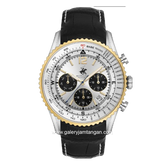 BEVERLY HILLS POLO CLUB BP3723X.331 Black Dial White Leather Strap