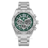 BEVERLY HILLS POLO CLUB BP3743X.370 Silver Dial Green Stainless Steel