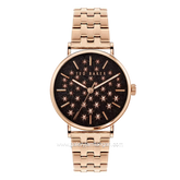 TED BAKER PHYLIPA SHINE BK PPHS139 UO CS Rosegold Stainless Steel Strap