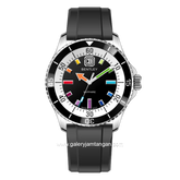 BENTLEY THE AURORA BL-20-07 Full Black Rubber Strap