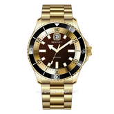 BENTLEY BL-20-32 Gold Dial Brown Stainless Steel Strap