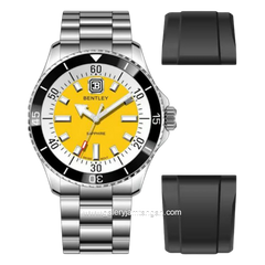 BENTLEY BL-20-60 Silver Dial Yellow Stainless Steel Strap