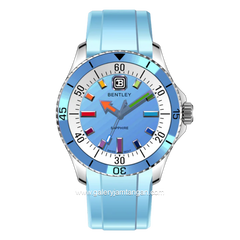 BENTLEY BL-20-65 Soft Blue Dial Blue Rubber Strap