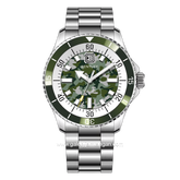 BENTLEY THE AURORA BL-20-83 Silver Dial Green Army Stainless Steel Strap