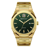 BENTLEY THE AURARAY BL-23-31 Gold Dial Green Stainless Steel Strap
