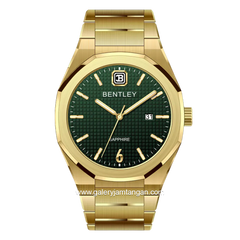 BENTLEY BL-23-31 Gold Dial Green Stainless Steel Strap
