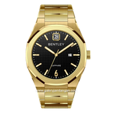 BENTLEY THE AURARAY BL-23-33 Gold Dial Black Stainless Steel Strap