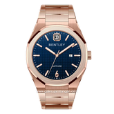 BENTLEY THE AURARAY BL-23-38 Rosegold Dial Blue Stainless Steel Strap