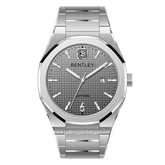BENTLEY THE AURARAY BL-23-69 Silver Dial Grey Stainless Steel Strap