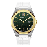 BENTLEY THE AURARAY BL-24-37 White Gold Dial Green Rubber Strap