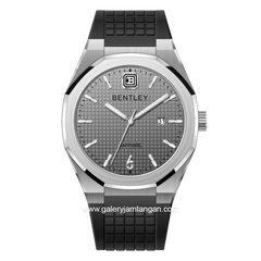BENTLEY BL-24-70 Black Silver Dial Grey Rubber Strap