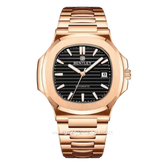 BENTLEY THE ADEPT BL-33-48 Rosegold Dial Black Stainless Steel Strap