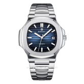 BENTLEY THE ADEPT BL-33-58 Silver Dial Blue Stainless Steel Strap