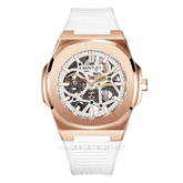 BENTLEY THE MARQUESS BL-34-90 Automatic White Rosegold Dial White Rubber Strap