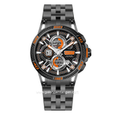 BENTLEY THE OUROBOROS BL-40-26 Chronograph Black Jarum Orange Stainless Steel Strap