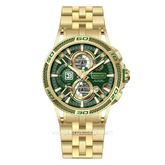 BENTLEY THE OUROBOROS BL-40-31 Chronograph Gold Jarum Green Stainless Steel Strap