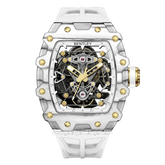 BENTLEY THE VIBRANCE BL-71-73 Automatic White Gold Rubber Strap