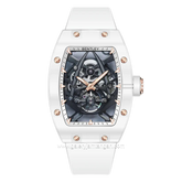 BENTLEY THE BLANCHE BL-72-75 Automatic White Rosegold Rubber Strap