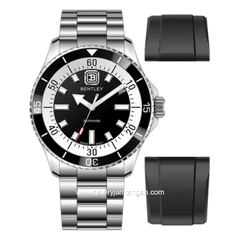 BENTLEY BL-20-50 Silver Dial Black Stainless Steel Strap