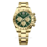 BENTLEY THE ASTRA BL-21-31 Gold Dial Green Stainless Steel Strap