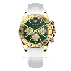BENTLEY BL-22-37 White Gold Dial Green Rubber Strap