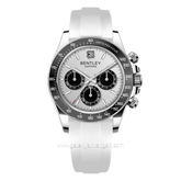 BENTLEY THE ASTRA BL-22-59 White Silver Dial White Rubber Strap