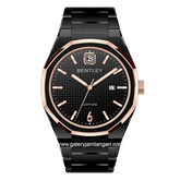 BENTLEY THE AURARAY BL-23-30 Black Rosegold Stainless Steel Strap