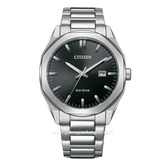 CITIZEN BM7600-81E Eco Drive Silver Dial Black Stainless Steel