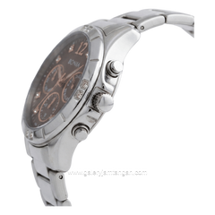 BONIA BNB10299-2345 Silver Dial Brown Stainless Steel Strap