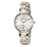 BONIA BNB10357-2155 Silver Dial White Stainless Steel Strap
