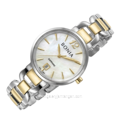 BONIA BNB10357-2155 Silver Dial White Stainless Steel Strap