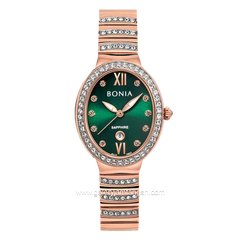 BONIA BNB10827-2593S Rosegold Dial Green Stainless Steel