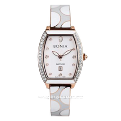 BONIA BNB10861-2517S White Rosegold Stainless Steel